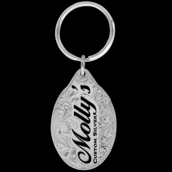 Gold Bareback Bronc Keychain